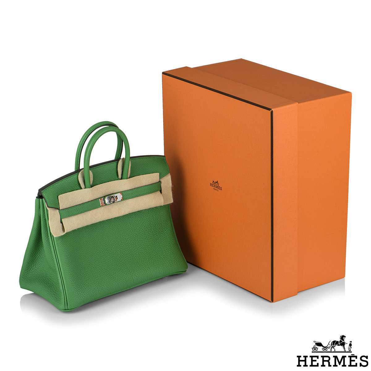 Hermés Bambou Togo Birkin 25cm PHW | Rich Diamonds